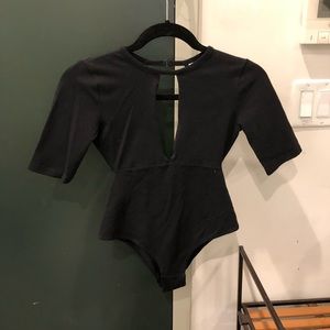 Urban Outfitters Black Cutout backless Bodysuit